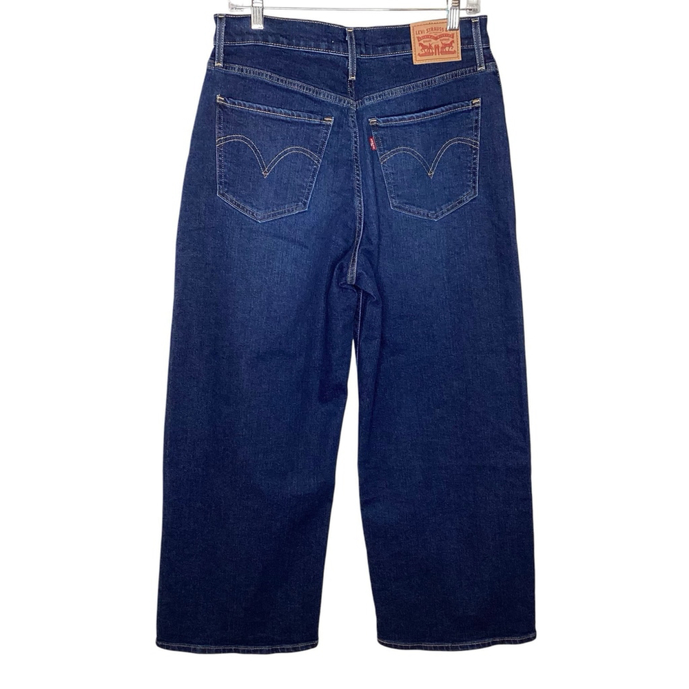 Levi’s Jeans Women’s Sz 30 Dark Wash High Rise Wide Leg Retro Hippie 70’… - Picture 6 of 8